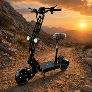 Scooter Eléctrico de 60V 6000W, Velocidad Máxima 85km/h, Motor Dual, 11 Pulgadas Todoterreno, 70-100km de Autonomía, Scooter Eléctrico para Adultos con Asiento - Product Image 1