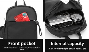 Elegante Bolso Bandolera Masculino de Nuevo Diseño, Bolso Compacto y Funcional para Teléfono, Ideal para Hombres con Estilo de Vida Activo - Product Image 2
