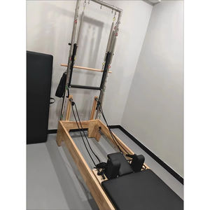 Lenton Vente Chaude De Haute Qualité À Bas Prix Demi Trapèze Pilates Réformateur Tour En Bois De Chêne Pilates Lit Réformateur Demi Trapèze - Product Image 2