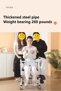 Kursi Roda Multifungsi dengan Toilet, Pengangkat Hidrolik untuk Pasien, Alat Bantu Transfer, Kursi Roda Perawatan - Product Image 6