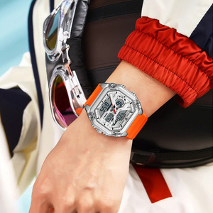 Montre-bracelet numérique multifonctionnelle Sanda 6325 pour adolescents, étanche, lumineuse, avec alarme, montre de sport électronique - Product Image 3