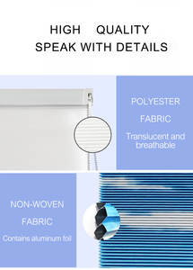 Persianas celulares de fondo superior, tela de sombra motorizada de 35 pulgadas, tipo panal - Product Image 4