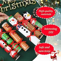 DPKOW Lot de 12 crackers de Noël et boîtes cadeaux DIY sans papier avec ruban - Friandises et cadeaux de fête en provenance de Chine