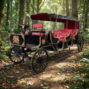 Trois rangées de calèches de tourisme, calèches électriques noires et bus de tourisme de luxe, calèches de mariage très demandées - Product Image 1