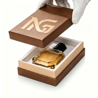 Nouvelle conception de flacon de parfum transparent personnalisé, boîte cadeau irrégulière personnalisée, flacons de parfum de luxe vides avec vaporisateur