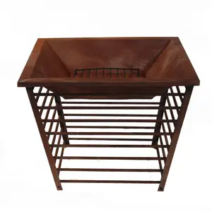 Good Quality Commercial Large Cyprus Outdoor Wood Burning Bbq Grill Wood Burning Fire Pit