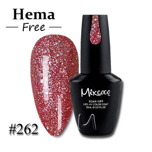 Mixcoco Échantillons gratuits Étoiles brillantes personnalisées Vernis à ongles en gel longue durée Gel UV inodore à tremper Vegan LED Vernis à ongles en gel UV - Product Image 2