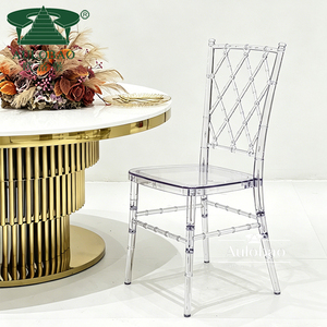 Events <b>Stackable</b> Clear Crystal Plastic Acrylic Resin Chiavari Wedding <b>Chair</b> - Product Image 2