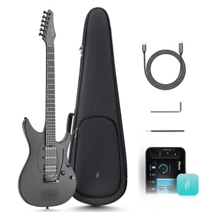 Guitare électrique <span class=keywords><strong>Enya</strong></span> Inspire 39 pouces, fibre de carbone intelligente, 6 cordes, micros S-S-H, haut-parleur sans fil 15W, 20 tonalités distinctes intégrées - Product Image 1