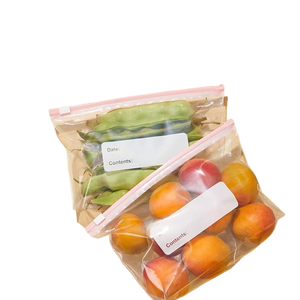 Bolsa de Plástico Transparente con Cierre Hermético, Doble Sellado, Personalizable, para Alimentos y Accesorios de Cocina, a Prueba de Fugas - Product Image 1