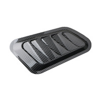 2 pièces Grilles d'aération universelles en ABS pour capot de voiture, garniture de calandre pour Ford Honda Toyota SUV Camion