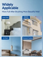 Peinture de finition acrylique mate, revêtement liquide lavable pour murs intérieurs et extérieurs, application au rouleau
