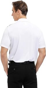 Camisas Formales de Manga Corta para Hombre, 100% Poliéster, Secado Rápido, Absorción de Humedad, Tela de Punto con Serigrafía, Ropa de Golf - Product Image 5