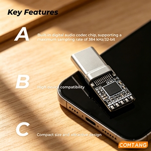 Type C Digital <strong>Audio</strong> Decoder Encoder Module CS46L41 384kHz/32bit DAC 48kHz/24bit ADC 121dB SNR Universal Compatibility Windows - Product Image 6