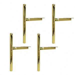 Pieds de meubles en acier inoxydable pour table basse, canapé, meuble TV - Couleur or champagne, utilisation en extérieur et en salon - Product Image 1
