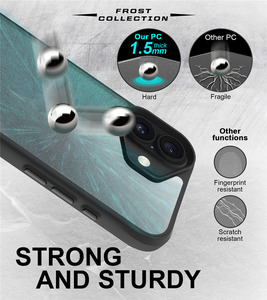 Custodia traslucida per telefono cellulare Anti Shock nero opaco TPU <span class=keywords><strong>Cover</strong></span> per <span class=keywords><strong>iPhone</strong></span> 16 Plus 15 14 13 <span class=keywords><strong>12</strong></span> Pro Max - Product Image 2