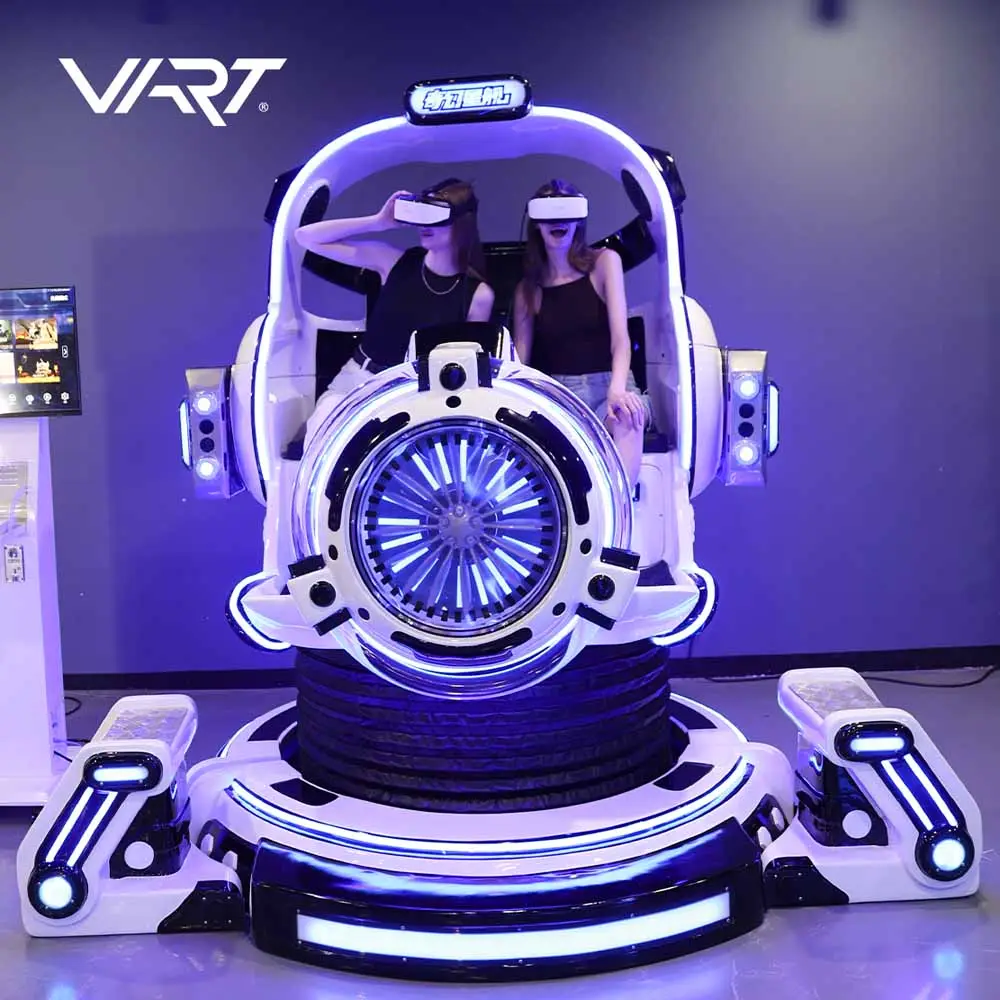 Thiết bị giải trí mới giả lập Arcade VR 360 máy bay với kính VR 9D