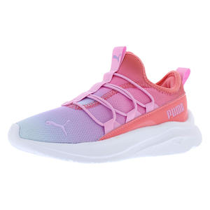 Para Puma One4All Sunset Sky PS Girls Zapatos deportivos Tamaño 1 Color rosa/púrpura - Product Image 2