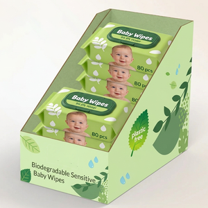 Toallitas Húmedas <span class=keywords><strong>para</strong></span> Bebé de Marca Privada Personalizadas, 99.9% Agua Pura, Hipoalergénicas, Sin Químicos, Seguras <span class=keywords><strong>para</strong></span> Piel Sensible, Desechables - Product Image 1