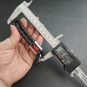 <span class=keywords><strong>Porte</strong></span>-<span class=keywords><strong>clés</strong></span> noir en cuir avec cordon, <span class=keywords><strong>porte</strong></span>-<span class=keywords><strong>clés</strong></span> en métal pour Mercedes Benz BMW Audi <span class=keywords><strong>Volkswagen</strong></span> Kia Ford Land Rover Toyota Skoda - Product Image 5