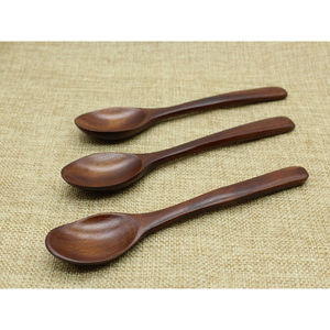 Cuchara medidora de madera de alcanfor estilo japonés, pequeña y creativa, para condimentos, azúcar, uso infantil. - Product Image 3