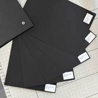 Papier carton noir recyclé certifié EUDR pour emballage de luxe, boîtes cadeaux et sacs shopping