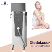 Globalipl 2026 Nouvelle Machine Professionnelle Stationnaire d'Épilation Laser 2000W à Diode 4 Ondes en Titane Glacé pour l'Épilation