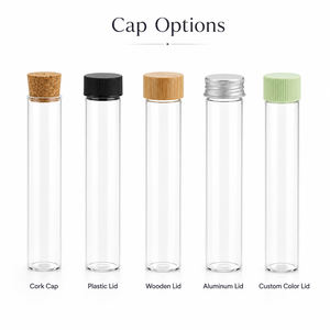 116mm 120mm Borosilicate Glass Cigar <strong>Tube</strong> Multi-size Custom Child Proof Lid Luxury Glass <strong>Pre</strong> Packaging <strong>Roll</strong> <strong>Tube</strong> with Sticker - Product Image 3