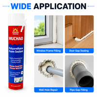 MUCHAO A21 500ml Mastic polyuréthane toutes saisons haute température sans expansion, basse température sans rétrécissement pour fenêtres, portes et tuyaux