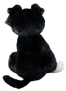 Boneka Anjing Teddy Hitam Malaikat Sampel Gratis, Boneka Anjing Hitam Isi Dakron Laris Grosir dengan Syal Merah, Boneka Anjing Hitam - Product Image 3