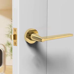 Serratura per Porta da Camera da Letto in Lega di Zinco, Design Moderno con Maniglia Silenziosa per Bagno, Casa <span class=keywords><strong>e</strong></span> Ufficio - Product Image 3