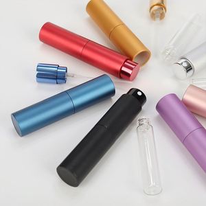8ml Pink Aluminum Low MOQ Twist up Body Mist Empty <b>Bottle</b> Mini Portable Refillable Perfume Atomizer with Screen Printing - Product Image 6