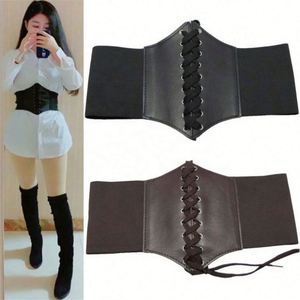 823 Corset Wide <b>Belts</b> PU Leather Slimming Body <b>Belts</b> for Women Elastic Waist Usa Mairun Casual 12cm*65cm Four Seasons - Product Image 3