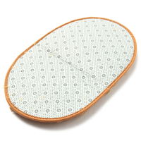 Rouleau/feuille de feutre non tissé respirant en velours noir, aiguilleté, gris, avec points en PVC moulés, antidérapant et écologique