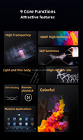Écran OLED transparent de 55 pouces, élégant et populaire, écran tactile OLED transparent, signalisation numérique et affichage