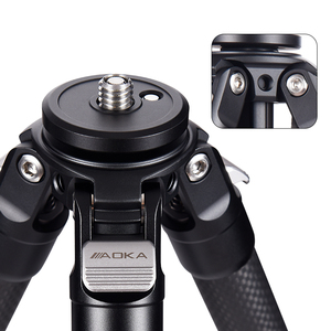 Aoka ky224cl + bh25r Du Lịch Sợi Carbon Máy Ảnh Chân máy mới Trọng lượng nhẹ thiết kế nhỏ gọn với cột trung tâm vật liệu hợp kim nhôm - Product Image 5