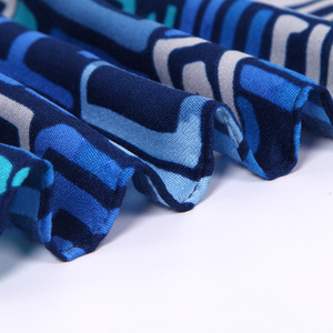 Long Geometric Digital Print Polyester <b>Scarf</b> Women Multifunctional All‑Season Wrap Shawl - Product Image 5