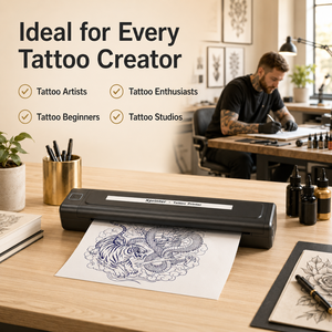 Xprinter K82 Nouveau Design 2026 <span class=keywords><strong>Machine</strong></span> de Transfert de Pochoirs de Tatouage A4 Certifiée CE FCC pour Studios de Tatouage - Product Image 3
