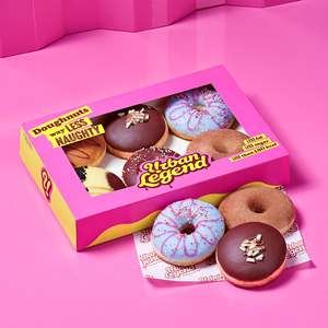 Custom Logo 3 6 12 Pcs Mochi <strong>Donuts</strong> Cookie Paper Packaging <strong>Boxes</strong> Cake Pastry Crepes Bakery Takeaway Box <strong>Donut</strong> Box With Window - Product Image 3