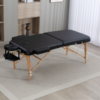OEM PU-Leder Moderne Faltbare Tragbare Verstellbare Massageliege Hochdichter Schaumstoff Farbblock-Design Anpassbare Farben Ausgestattet