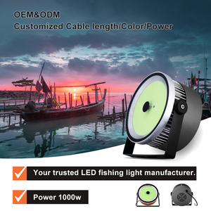 Thuyền đánh cá ánh sáng 1000W LED mực LED Đèn đánh cá cho thuyền màu xanh lá cây màu xanh không thấm nước ánh sáng màu xanh cung đèn - Product Image 5