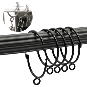 Anneaux de rideau antirouille avec œillets pour rideaux d'extérieur, anneaux de tringle à rideau pour véranda, accessoires de rideaux de jardin - Product Image 4