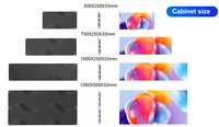 Écran d'affichage vidéo LED P0.97/1.25, panneau LED ultra-fin 4K, montable au mur, interconnectable, écran LED d'intérieur.