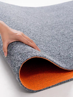 Tapis de sol moderne de style nordique en polyester non tissé, rembourré, noir, à rayures horizontales, pour chambre à coucher et salon
