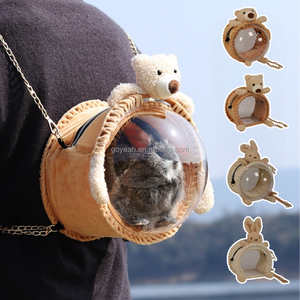 Zaino Traspirante per Piccoli Animali, Borsa da Trasporto per Pappagalli, Criceti e Conigli per Viaggi all'Aperto - Product Image 1
