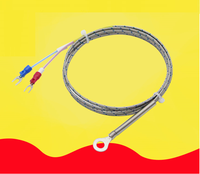 Edelstahl-Metallabschirmungskabel 4mm 5mm 6mm 14mm Lochringkopf K E J Thermoelement Temperatursensor OEM SENRUIKE