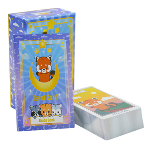 Cartes de tarot <span class=keywords><strong>à</strong></span> prix d'usine avec guide Cartes de tarot <span class=keywords><strong>à</strong></span> impression personnalisée avec bords en feuille d'argent - Product Image 3