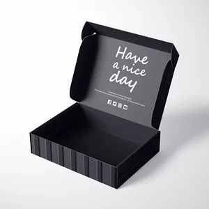 Vente en gros Boîte noire personnalisée pour beignets à gâteaux et biscuits avec insert