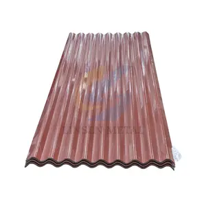 Penjualan laris pelat baja galvanis bentuk Vairty lapisan warna lembaran atap bergelombang