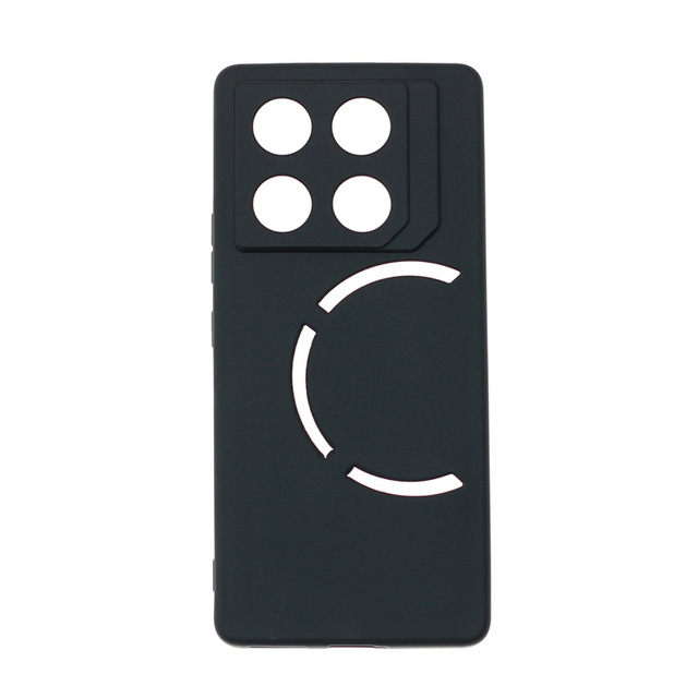 Black TPU Matte Phone Case with Luxury Design Soft Back Shockproof Silicone Cover for Infinix GT 20 Pro Hot 50 Plus S23 Plus